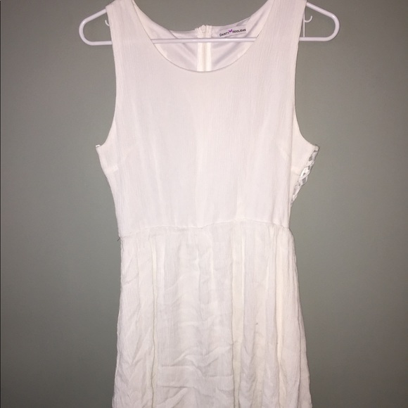 Sz L white open back dress - Picture 2 of 3
